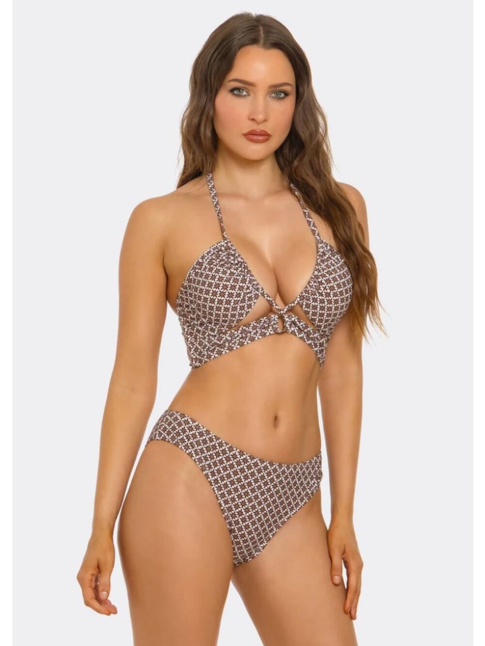 Cocoa Bloom Floral Bikini Set